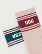 UGG чорапи дамски с памук JEDLYN 2 броя бежови 1181410