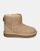 UGG Детски велурени апрески CLASSIC MINI II в бежово 1017715T