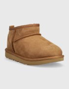 UGG Детски велурени апрески Classic Ultra Mini в кафяво