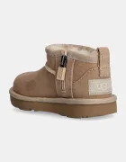 UGG Детски велурени апрески T CLASSIC ULTRA MINI в бежово
