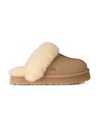 UGG Детски велурени чехли DISQUETTE в бежово 1171199K