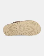 UGG Детски велурени чехли Goldenstar Clog в бежово с платформа 1138252-SAN