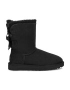 UGG Кожени чехли Bailey Bow II в черно с равна подметка с изолация 1016225.BLK
