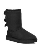 UGG Кожени чехли Bailey Bow II в черно с равна подметка с изолация 1016225.BLK
