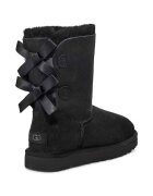 UGG Кожени чехли Bailey Bow II в черно с равна подметка с изолация 1016225.BLK