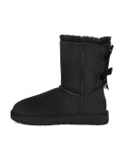 UGG Кожени чехли Bailey Bow II в черно с равна подметка с изолация 1016225.BLK