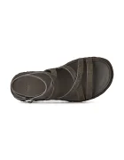 UGG Кожени сандали W Goldengaze Embossed Ankle Wrap в кафяво 1178570.DNSS