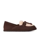 UGG мокасини дамски от велур W Zora Loafer кафяви 1182151.BCDR