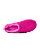 UGG пантофи дамски от кожа W Classic Micro Calf Hair розови 1180417.BHTF