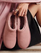 UGG пантофи дамски от велур W Classic Micro розови 1173891.DYR