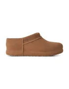 UGG пантофи дамски от велур W Enwrap Clog кафяви 1180254.CHE
