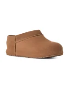 UGG пантофи дамски от велур W Enwrap Clog кафяви 1180254.CHE