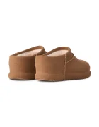 UGG пантофи дамски от велур W Enwrap Clog кафяви 1180254.CHE