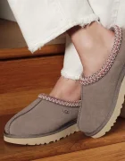 UGG пантофи дамски от велур W Tasman II сиви 1174470.SYGR