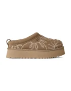 UGG пантофи дамски от велур W Tazz Botanic кафяви 1180373.LBNZ