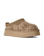 UGG пантофи дамски от велур W Tazz Botanic кафяви 1180373.LBNZ