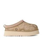 UGG пантофи дамски от велур W Tazz Sun Stitch бежови 1178193.MDSD