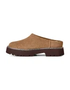 UGG пантофи дамски от велур W Uptowner Mule кафяви 1180413.LBNZ