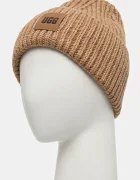 UGG шапка beanie дамска с вълна кафява 20061