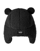 UGG шапка тип ушанка за деца FLUFF TRAPPER черна 101500