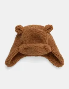 UGG шапка тип ушанка за деца FLUFF TRAPPER кафява 101500