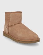 UGG Велурени апрески Classic Mini мъжки в кафяво 1002072.CHE