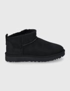 UGG Велурени апрески Classic Ultra Mini в черно 1116109.BLK