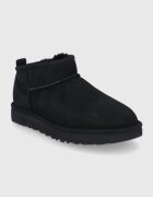 UGG Велурени апрески Classic Ultra Mini в черно 1116109.BLK