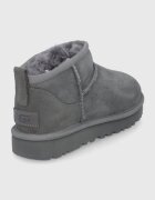 UGG Велурени апрески Classic Ultra Mini в сиво 1116109.GREY
