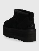 UGG Велурени апрески W Classic Ultra Mini Platform в черно 1135092.BLK