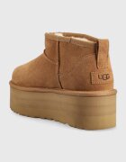 UGG Велурени апрески W Classic Ultra Mini Platform в кафяво