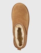 UGG Велурени апрески W Classic Ultra Mini Platform в кафяво