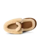 UGG Велурени боти Esmee Lace Up в кафяво с дебел ток с изолация 1171532.CHE