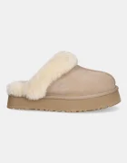 UGG Велурени чехли Disquette в бежово 1122550-SAN