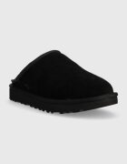 UGG Велурени чехли M Classic Slip-on в черно