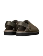UGG Велурени чехли M Goldencoast Clog II Nubuck мъжки в кафяво 1178670.DDRG
