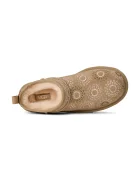 UGG Велурени чехли W Classic Micro Sun Stitch в бежово 1178192.MDSD