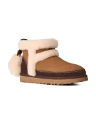 UGG W Classic Mini Heritage апрески дамски от велур кафяви 1180434.CHE