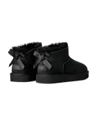 UGG W Ultra Mini Bailey Bow апрески дамски от велур черни 1185491.BLK
