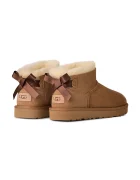 UGG W Ultra Mini Bailey Bow апрески дамски от велур кафяви 1185491.CHE