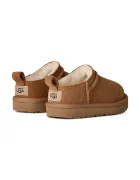 UGG зимни обувки за деца от велур CLASSIC MICRO кафяви 1174410T