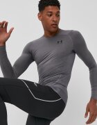 Under Armour Блуза с дълги ръкави за трениране в сиво с изчистен дизайн