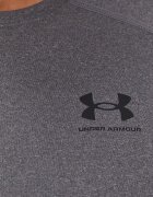 Under Armour Блуза с дълги ръкави за трениране в сиво с изчистен дизайн