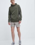 Under Armour Спортен суичър в зелено с качулка с изчистен дизайн
