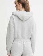 Under Armour суичър с цип и качулка дамски с памук Icon сив 6010978