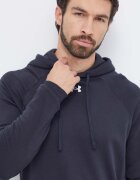 Under Armour Суичър в черно с качулка с изчистен дизайн