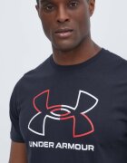 Under Armour Тениска в черно с десен