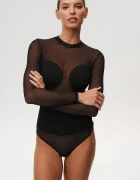Undress code Боди All-Nighter Bodysuit в черно с изчистен дизайн 833