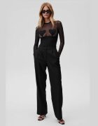 Undress code Боди Bed of Roses Bodysuit Thong в черно от полупрозрачна материя с изчистен дизайн
