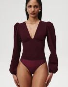 Undress code боди дамско с вискоза Try Me Bodysuit Cherry бордо 1288